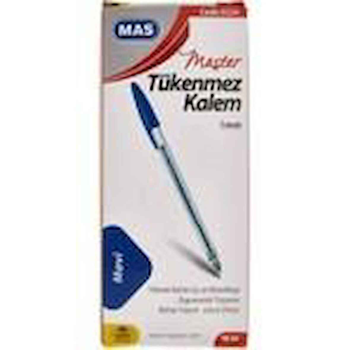 MAS TÜKENMEZ KALEM MAVİ 6330M 50 Lİ