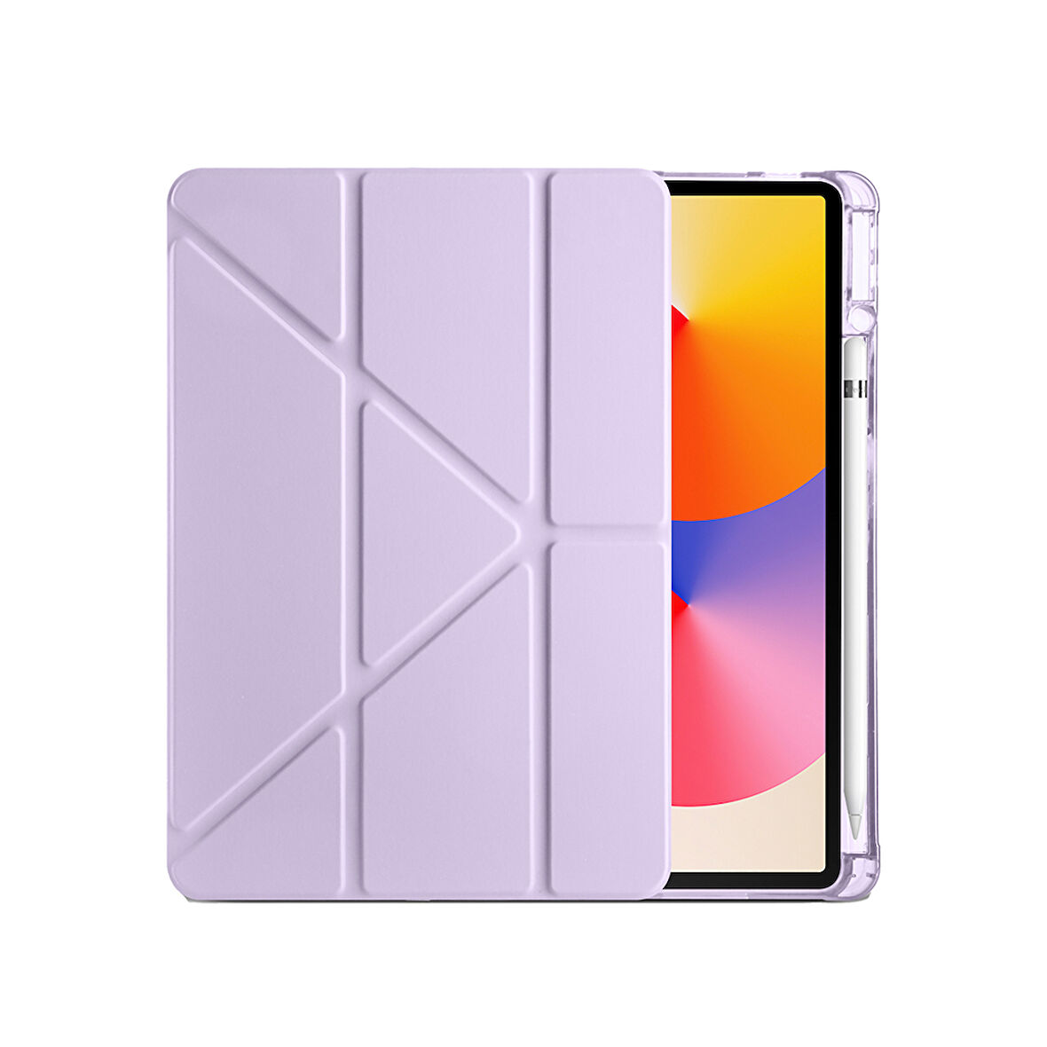 Huawei MatePad 11 inç Uyumlu Standlı Uyku Modlu Kalemlikli Trifolding Fuchsia Tablet Kılıfı