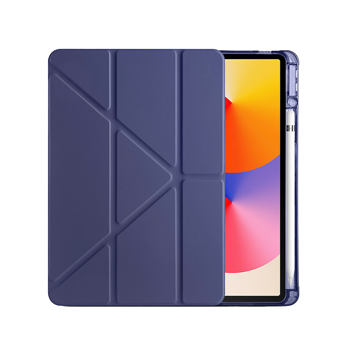 Huawei MatePad 11 inç Uyumlu Standlı Uyku Modlu Kalemlikli Trifolding Fuchsia Tablet Kılıfı