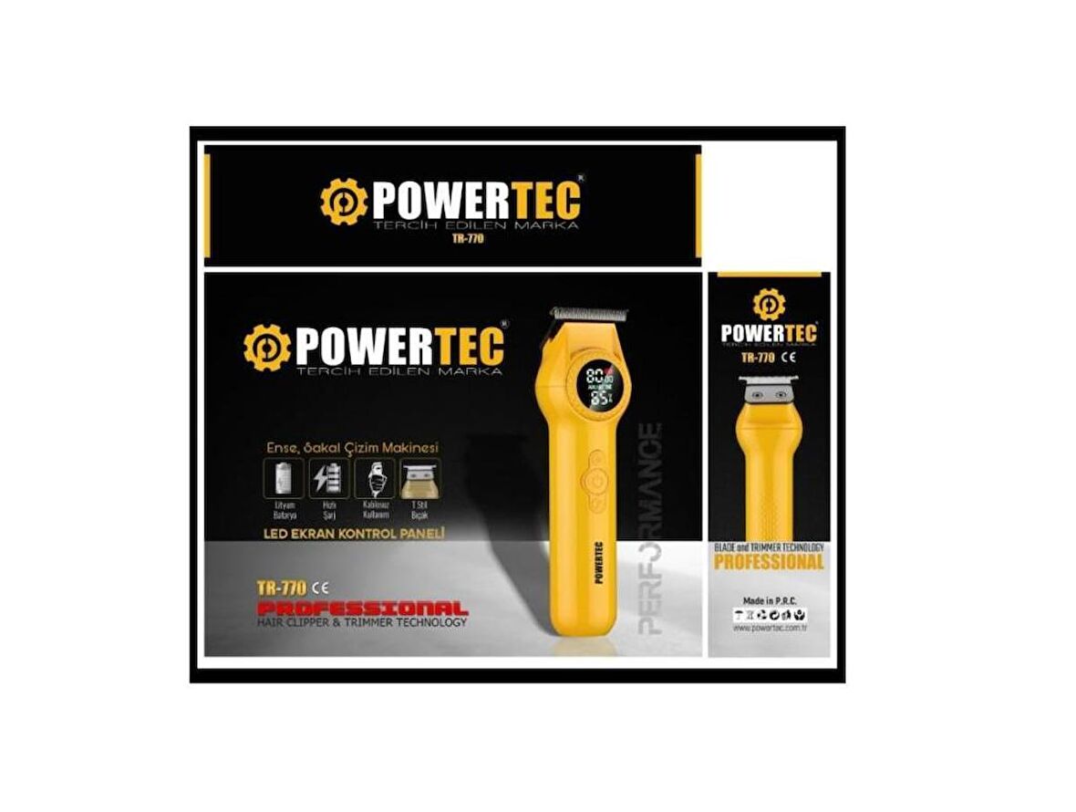 Powertec TR-770 Tıraş Makinası