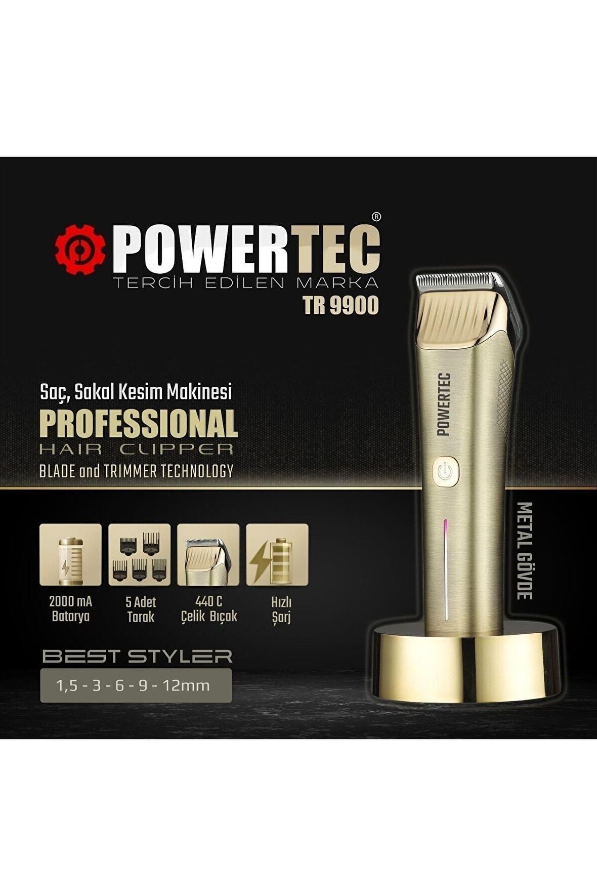 Tr-9900 Saç Sakal Kesim Makinası