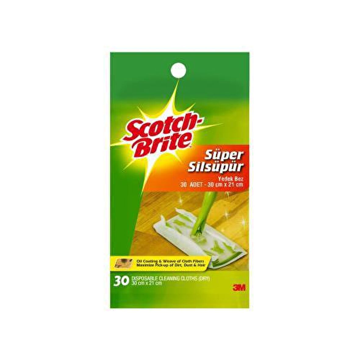 Scotch Brite Silsüpür Paspas Q600 Yedek Bez (30 Adet)