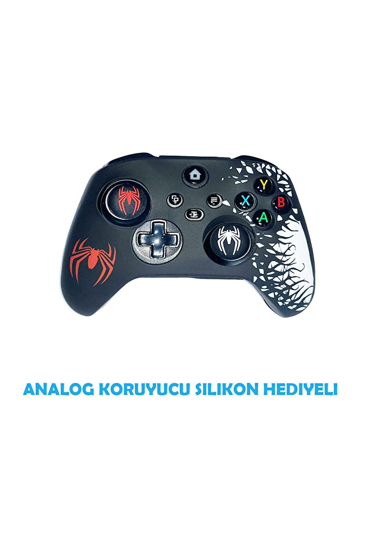 Xbox Series S/Series X Spider-Man Koruyucu Silikon Kılıf + Analog silikon Koruyucu