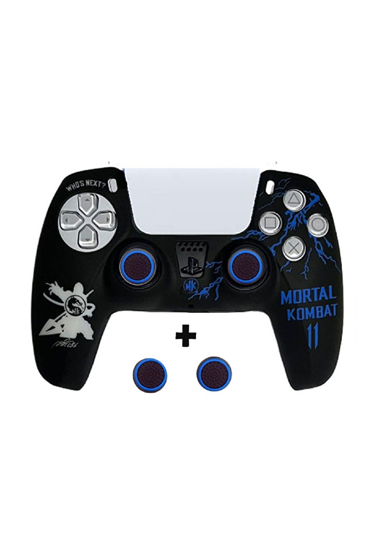 PS5 Dualsense Mortal Kombat  Koruyucu Silikon Kılıf + Analog silikon Koruyucu