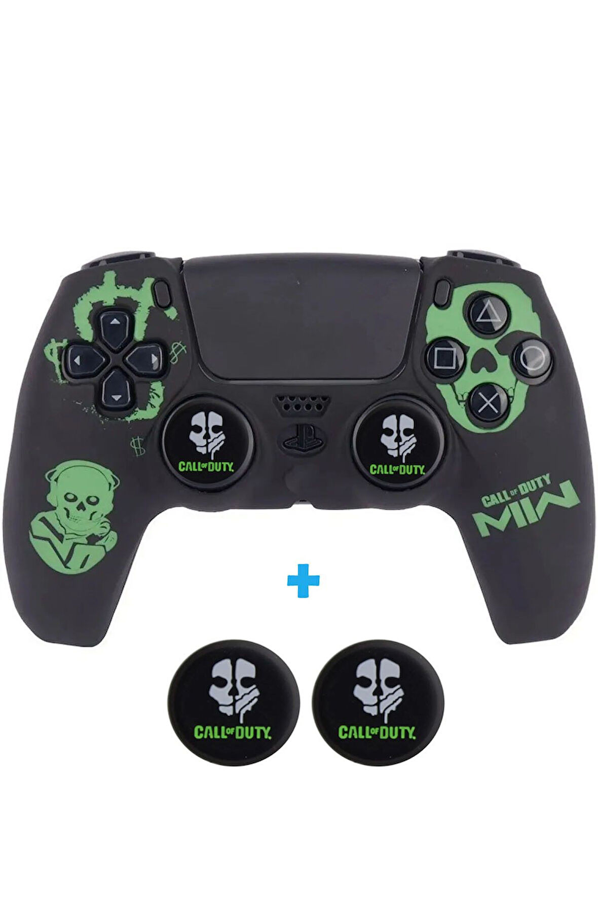PS5 Dualsense Call Of Duty  Koruyucu Silikon Kılıf + Analog silikon Koruyucu
