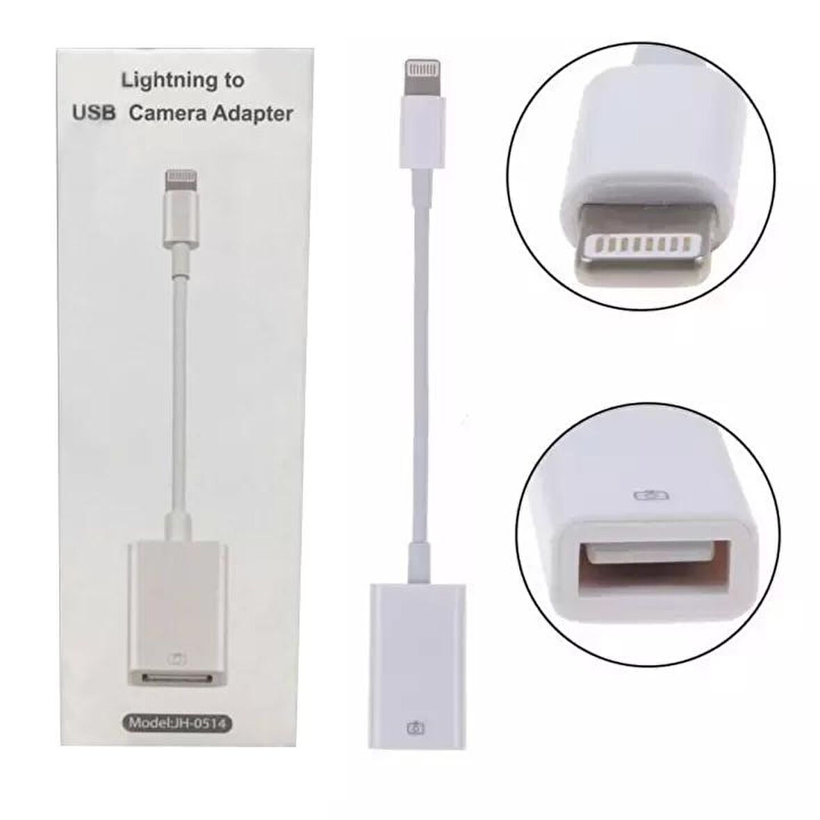 Lightning To USB Camera Adapter  JH-0514 Beyaz