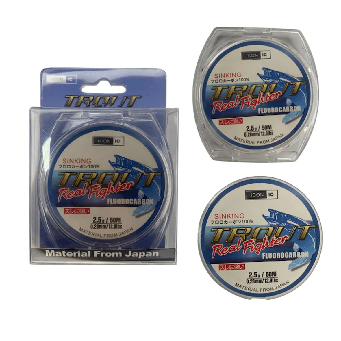 İCON-İC Trout 50 Mt Fluorocarbon Misina