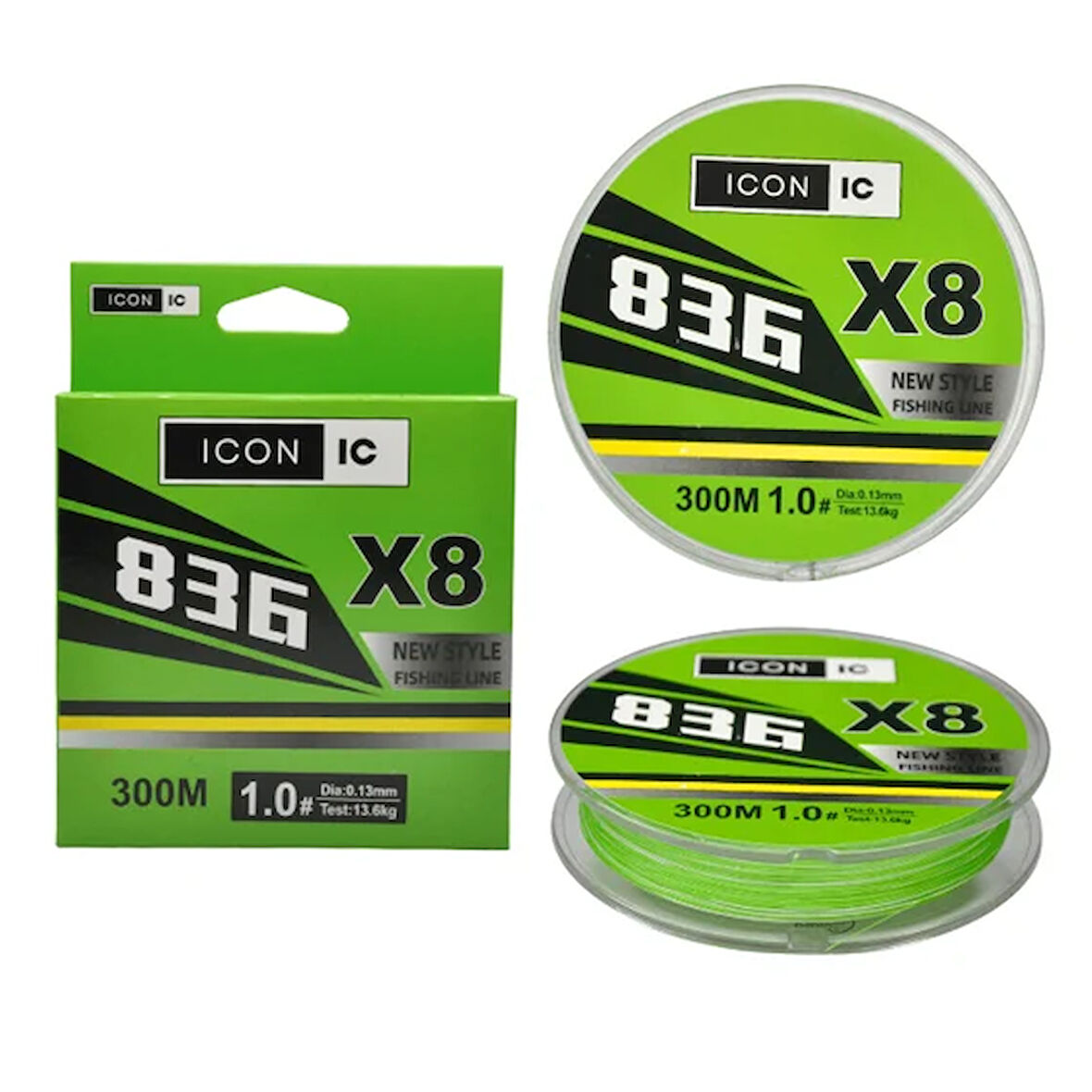 İCON-İC NEO 836 8X 300 Mt Chartreuse Örgü ip misina