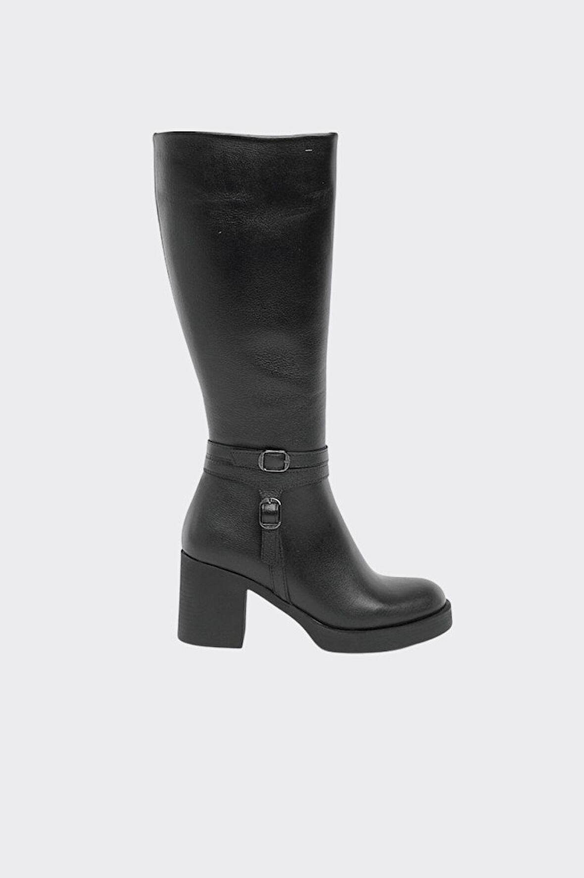 Hakiki Deri Fermarlı Kadın Çizme