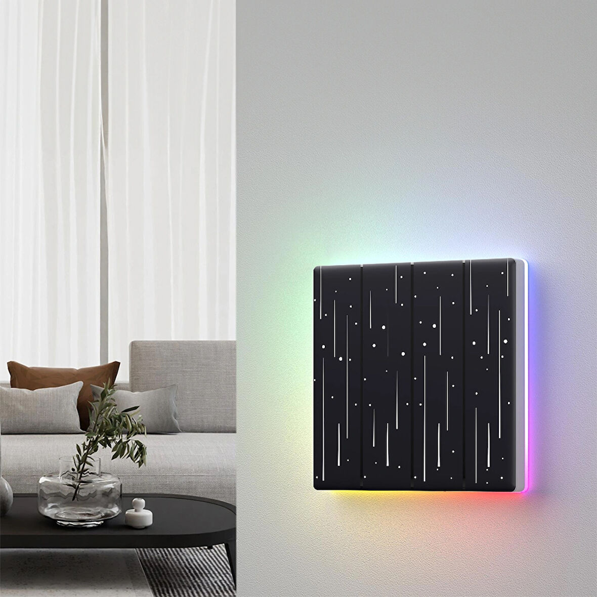 TX Ultimate Akıllı Dokunmatik Duvar Anahtarı Kapakları 4 Kanallı - Star