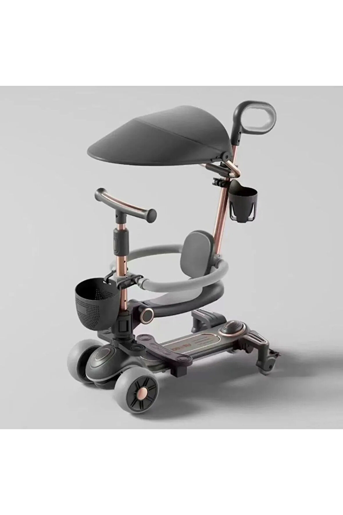 Tenteli Korumalı Sesli Scooter 3IN1