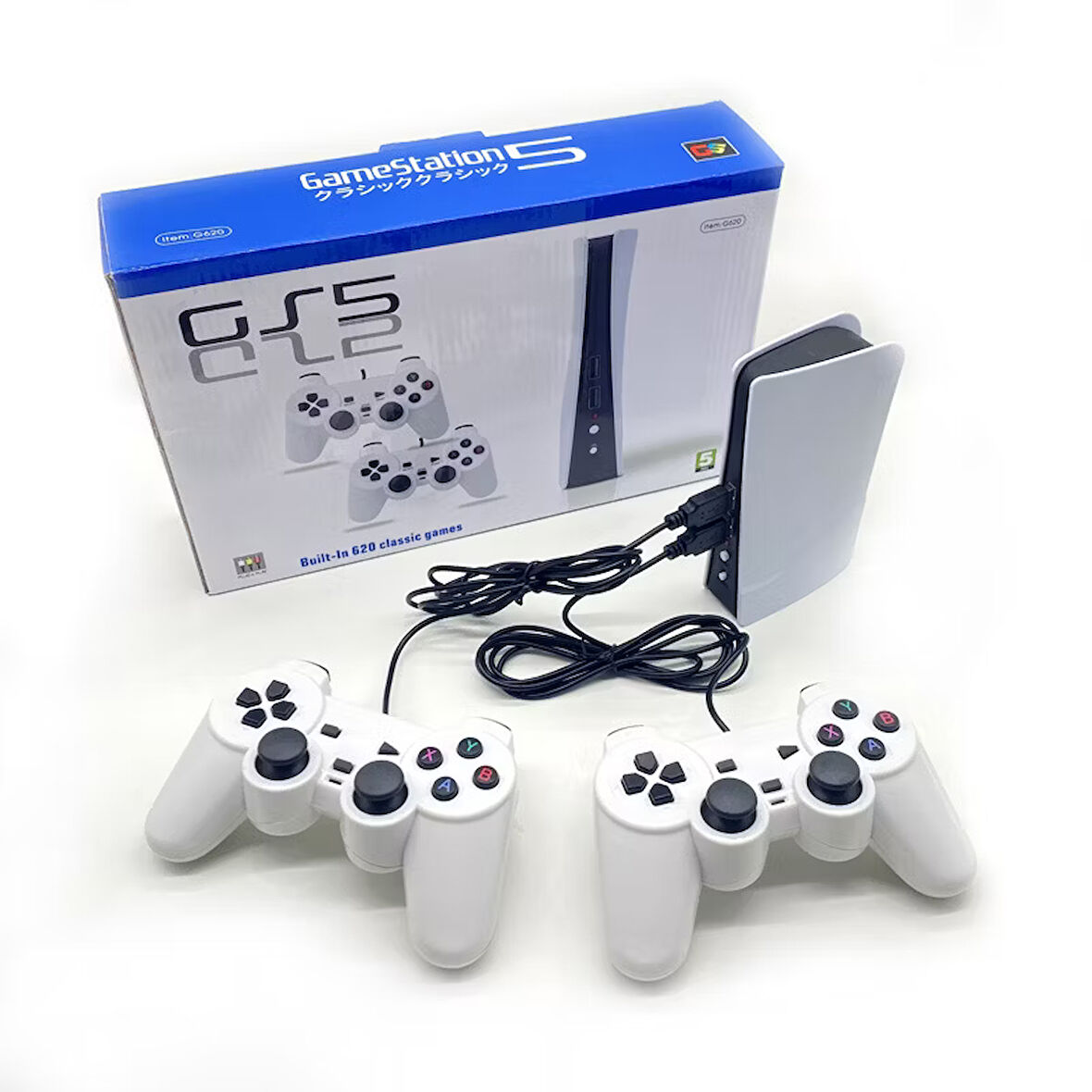 TV OYUN KONSOLU GS5 ÇİFT KOLLU KABLOLU NOSTALJİK ATARİ