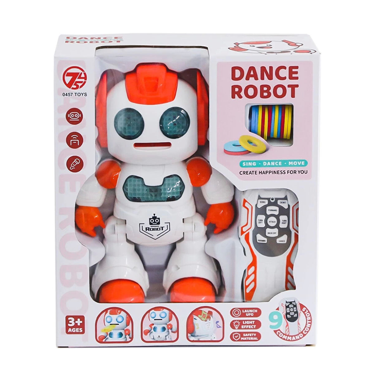 606-30 Kumandalı Disk Atan Robot -Can Oyuncak