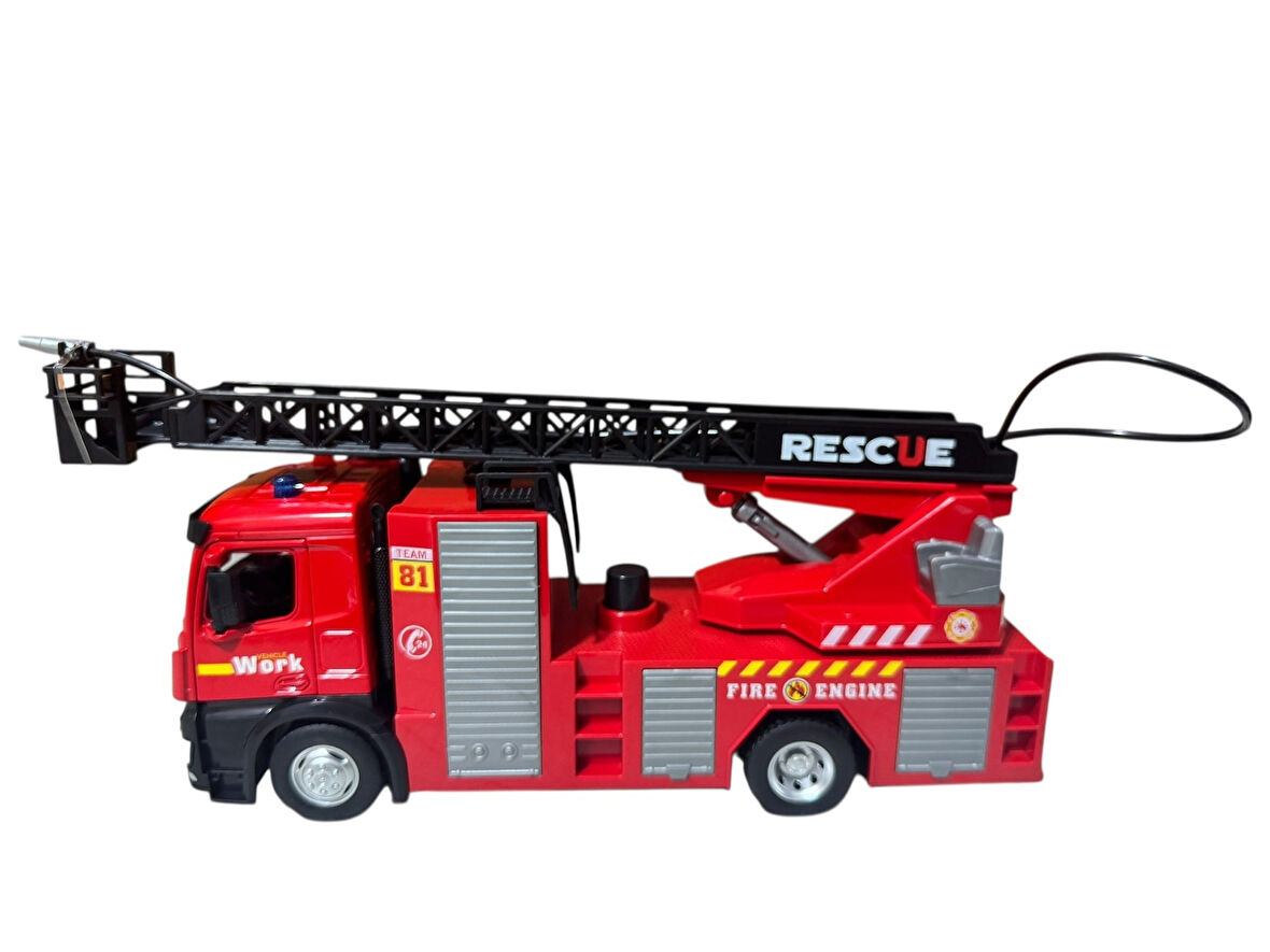 Sürtmeli Sesli Metal Su Atan İtfaiye Aracı (Metal Araç Kafası)