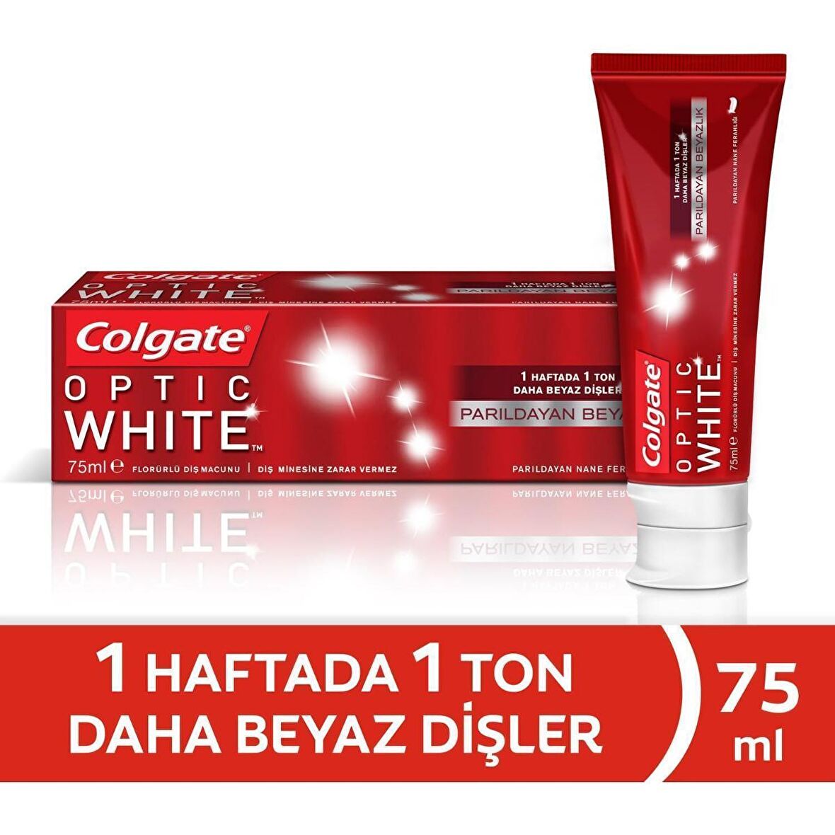 Colgate Optic White Parıldayan Beyazlık Beyazlatıcı Diş Macunu 75 Ml