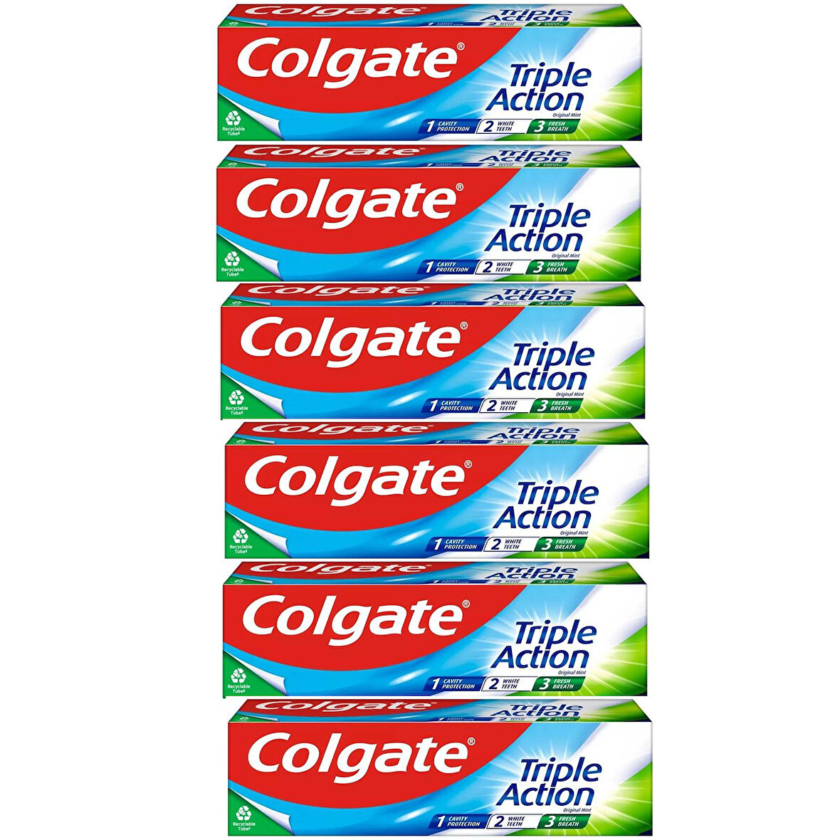 Colgate Üçlü Etki Diş Macunu 50 ml 6 ADET