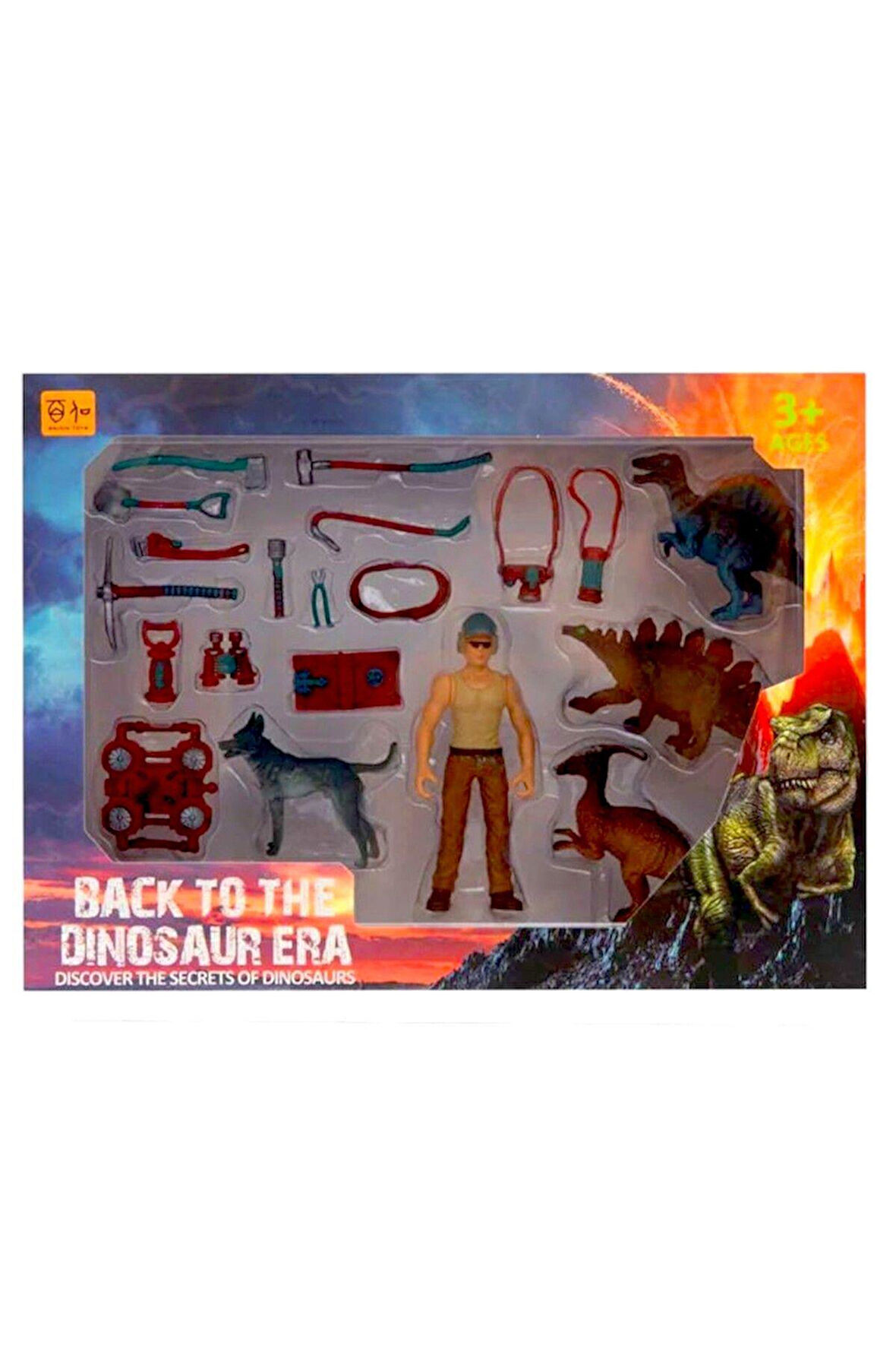 Seçtim Aldım Dinozor Set Erkek Figürlü 3