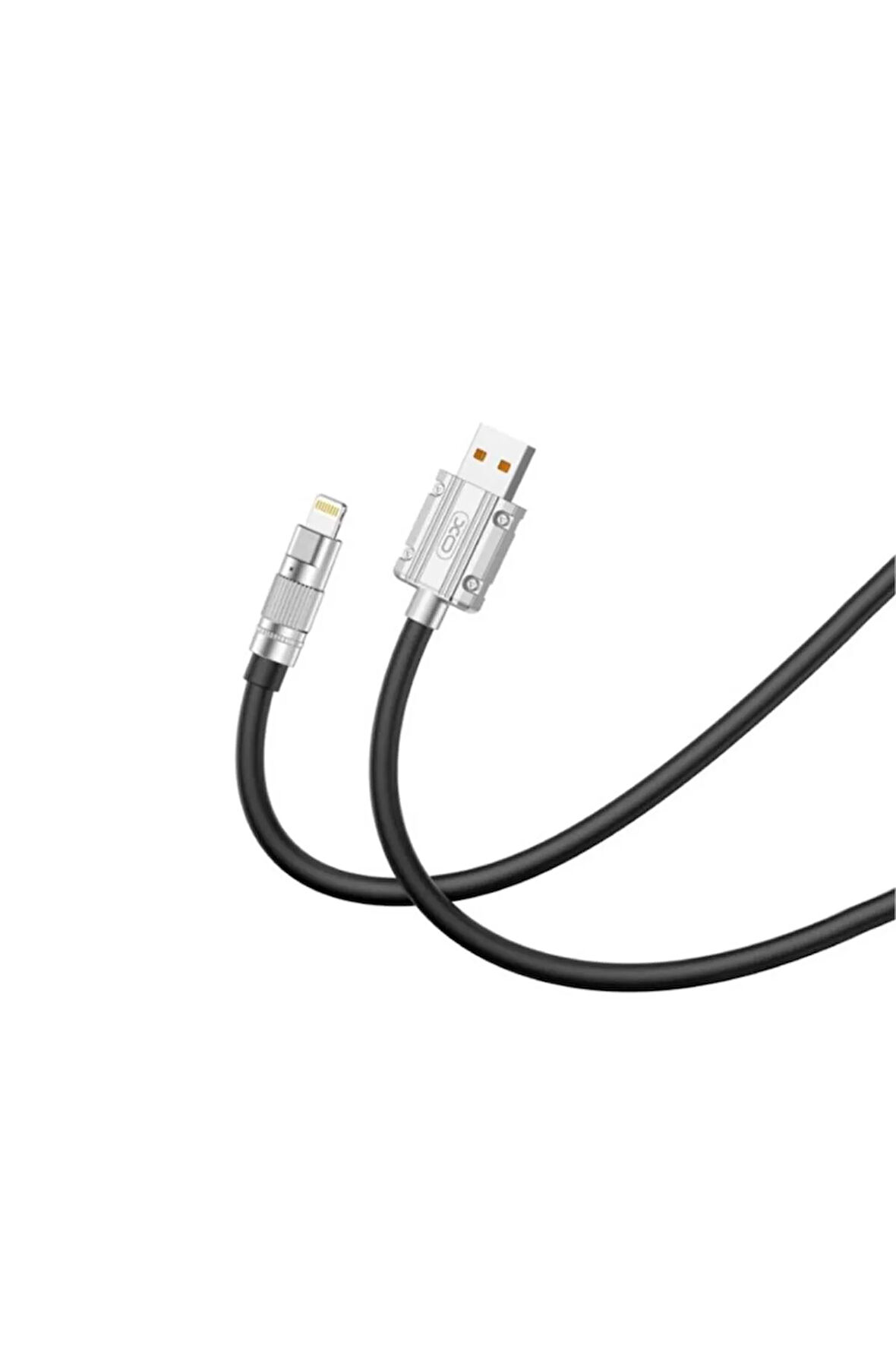 -NB227 IP Siyah USB Lightning 6A Apple Iphone Ipad Silikon Şarj Kablosu