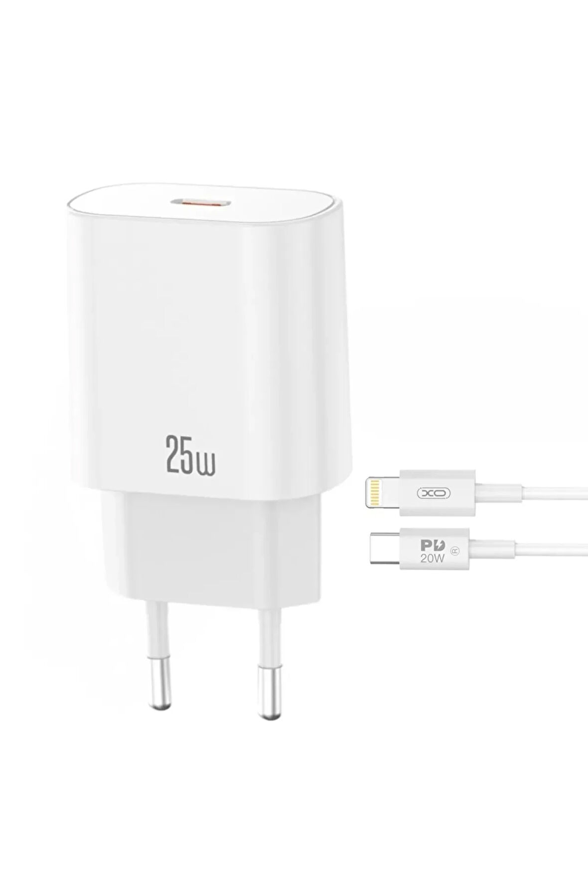 Hızlı Şarj Adaptörü CE25|Lightning Kablo|25W Max Power|Akım Korumalı|Hızlı Şarj Çip|Tablet,Notebook