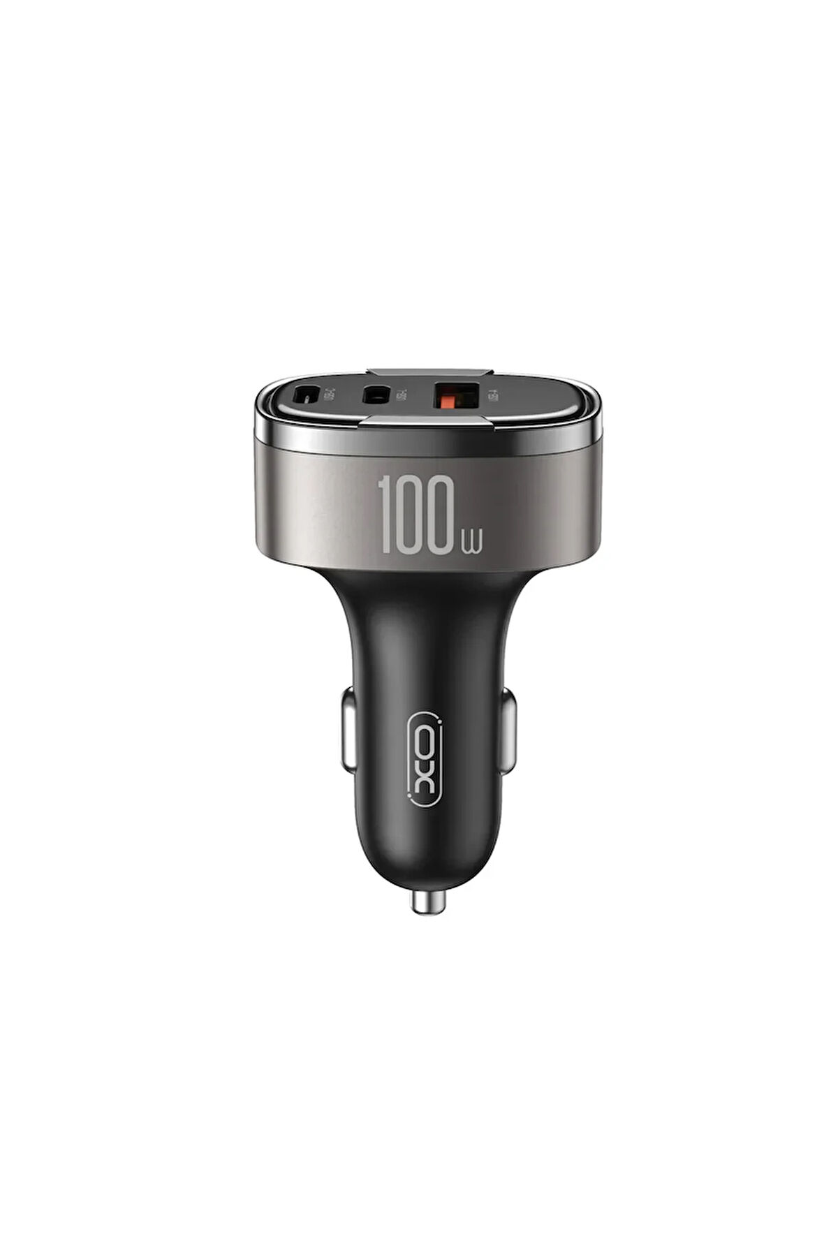 100W Araç Hızlı Şarj Adaptörü CC61,Dijital Ekran|Hızlı Şarj,1x USB-C,1x USB-A,1x Lightning