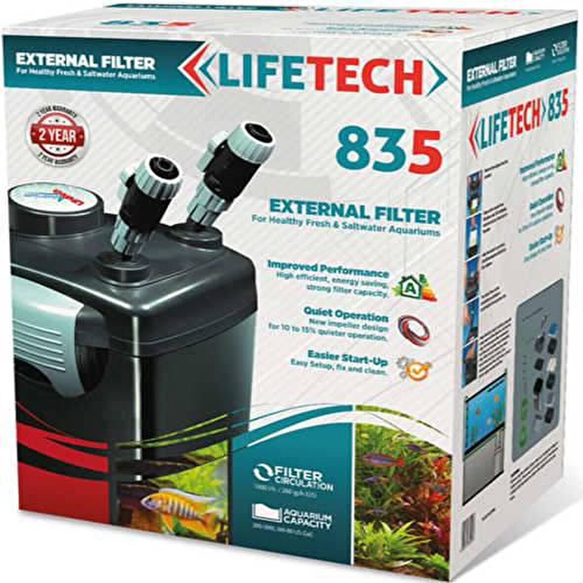 Lifetech 835 Akvaryum Dış Filtre 1000 L / Saat