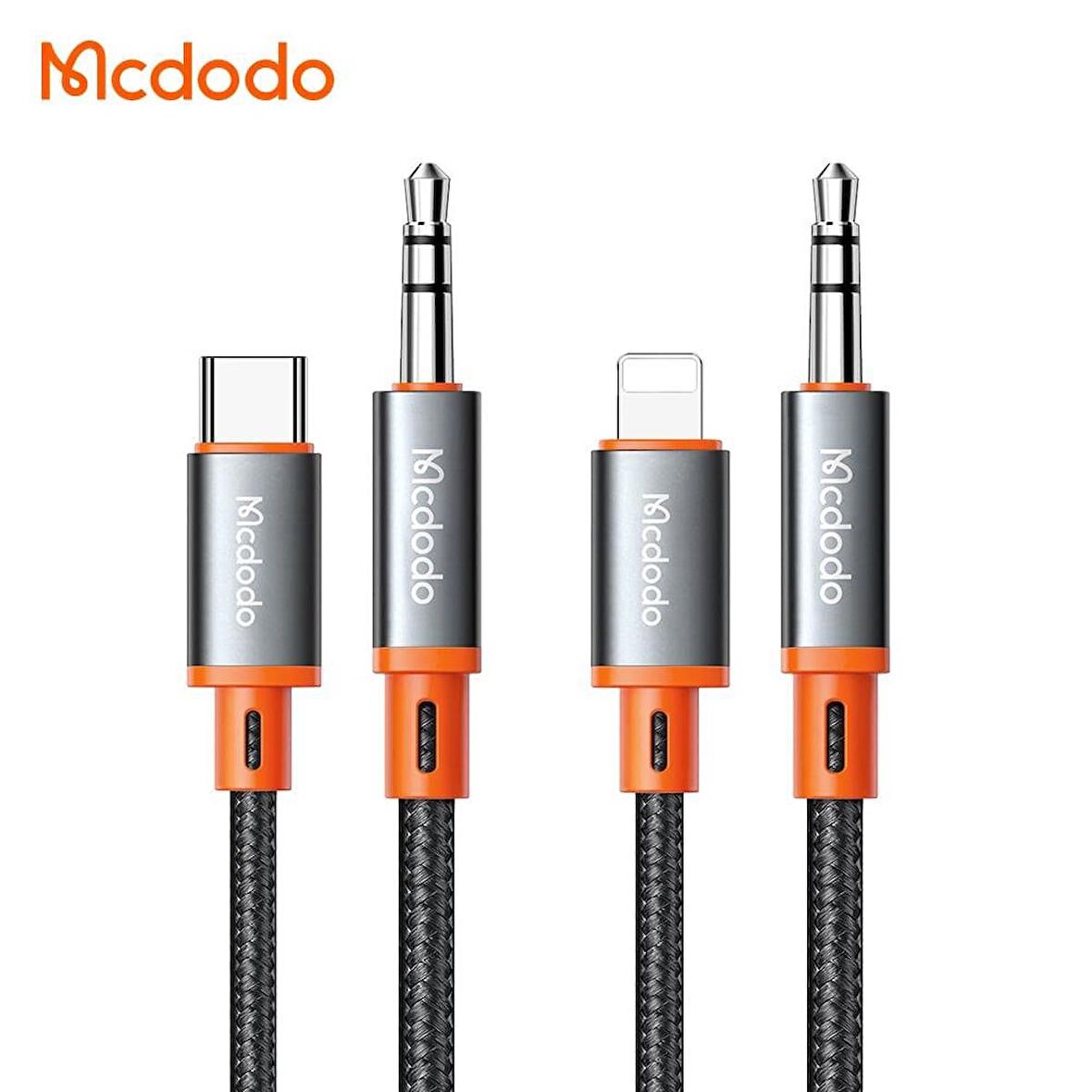 Mcdodo Spiralli Type-C TODC 3.5MM  Audıo Kablo Siyah CA-0900