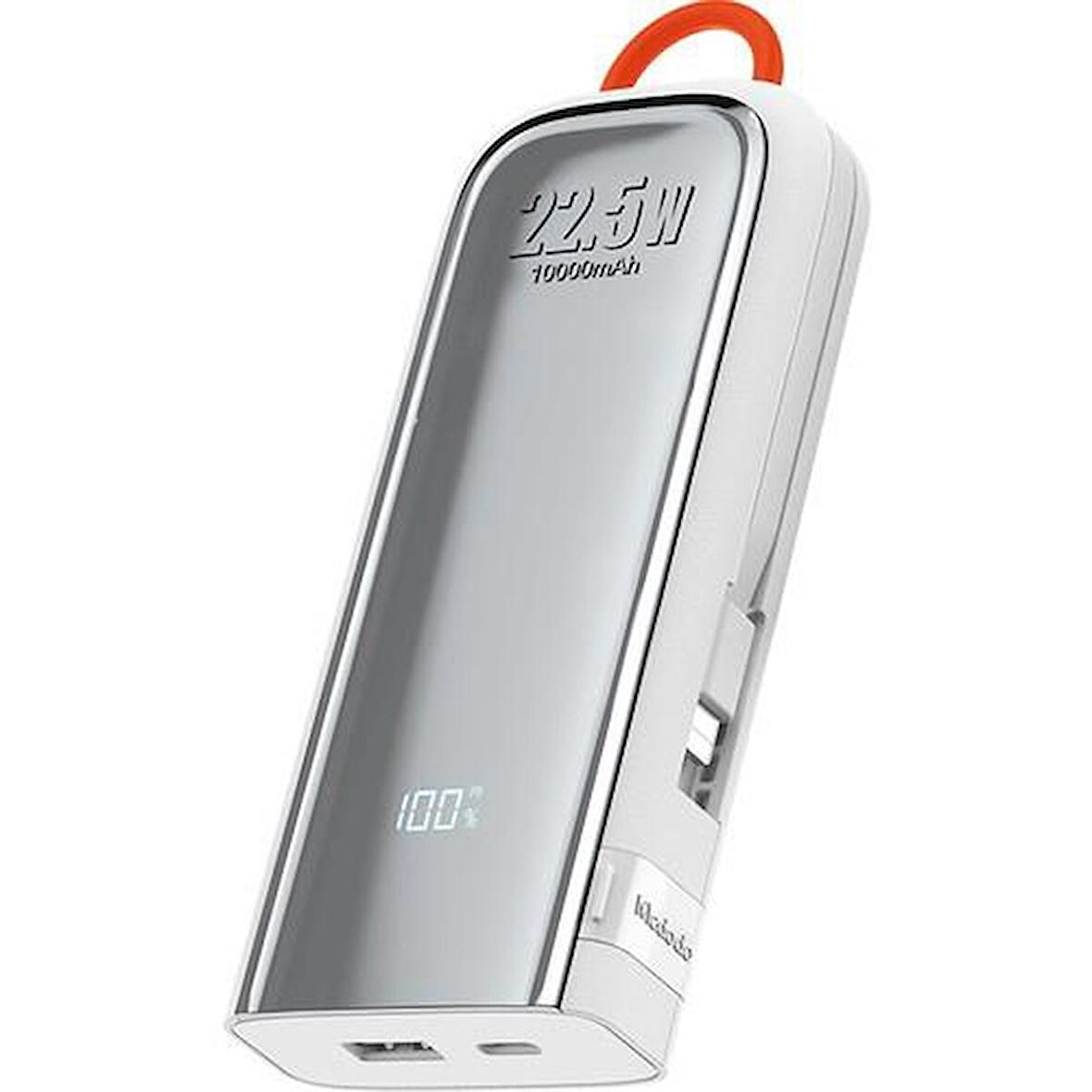 Mcdodo MC-1160 22.5W 10000 Mah Kablolu Göstergeli̇ Powerbank Gümüş