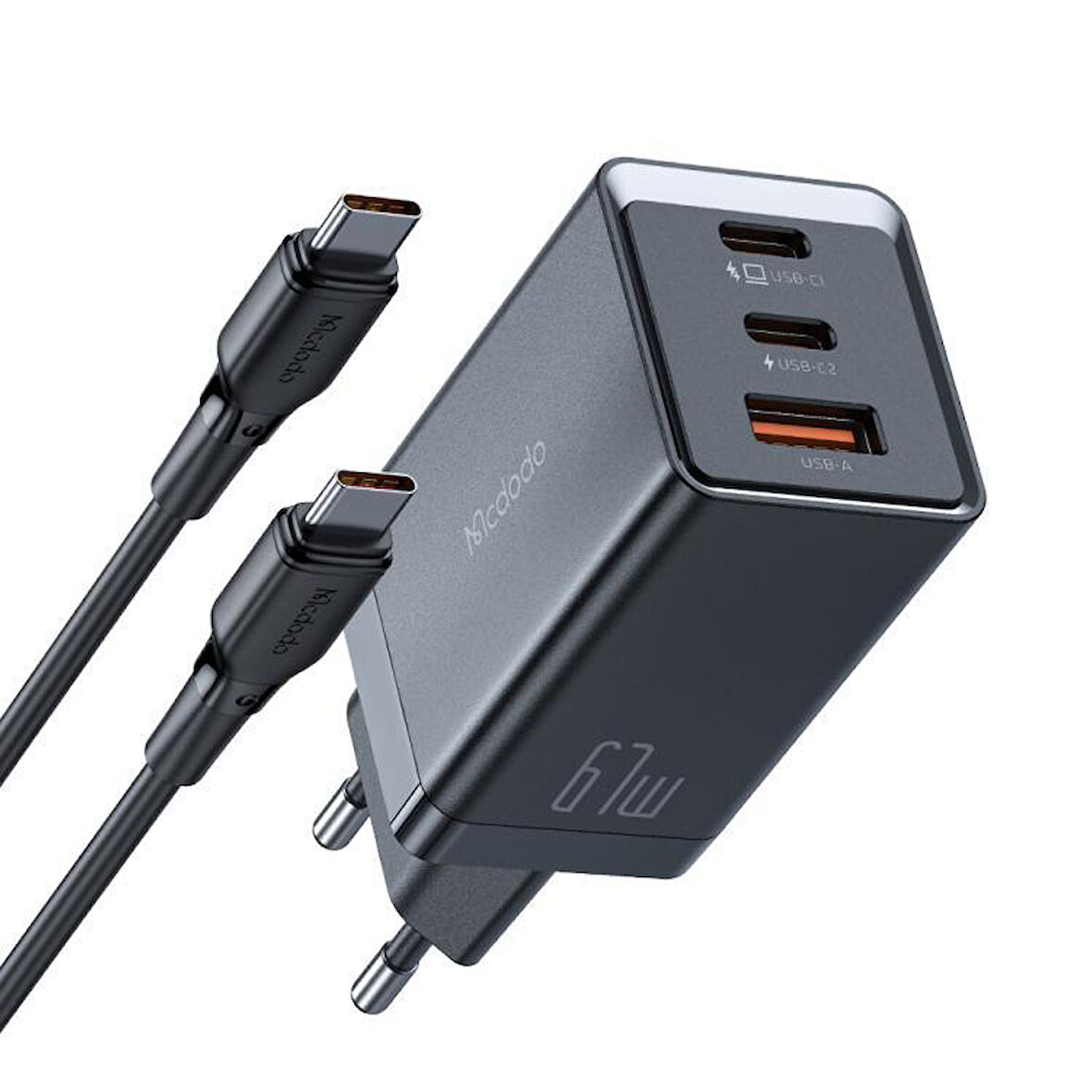 Mcdodo CH-1543 65W Gan 5 Pro 2 Type-C 1 Usb Pd Hızlı Mini Şarj Cihazı 