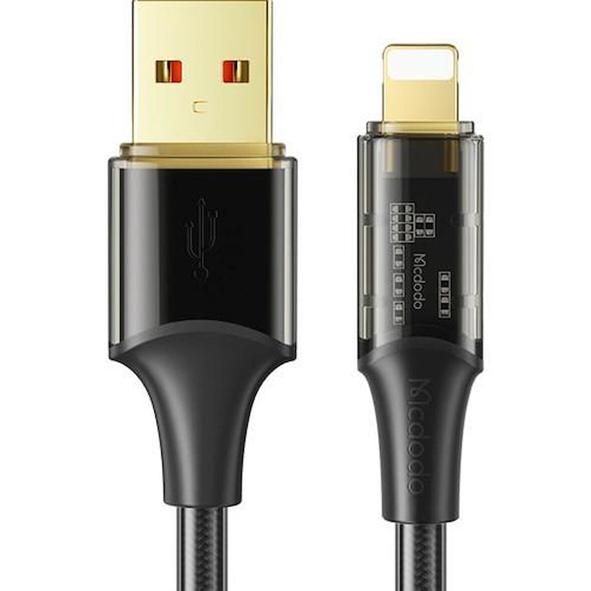 Mcdodo CA-2080 İphone 100W Hızlı Data ve Şarj Kablo Siyah-1.2Mt