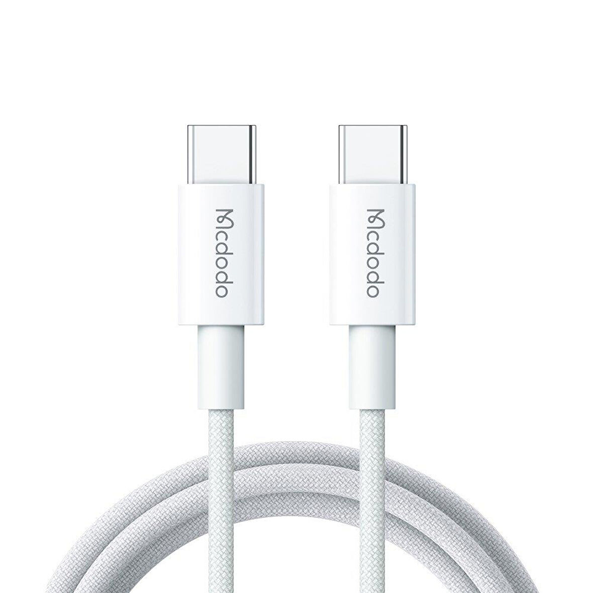 Mcdodo CA-2770 60W USB -C To Usb-C Şarj ve Data Kablosu Beyaz - 1.2 M