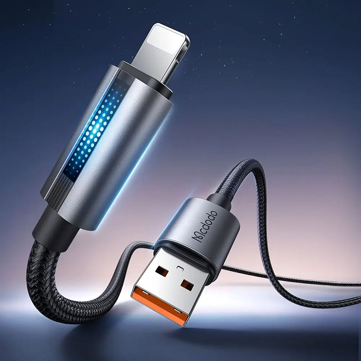 MCDODO CA-5660 USB-A TO LİGHTNİNG LED Işıklı  1.2 M KABLO