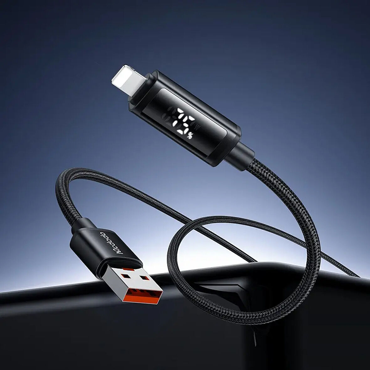 MCDODO CA-7970 USB-A TO LİGTNİNG Çift LED Ekranlı 3A 1.2M  KABLO