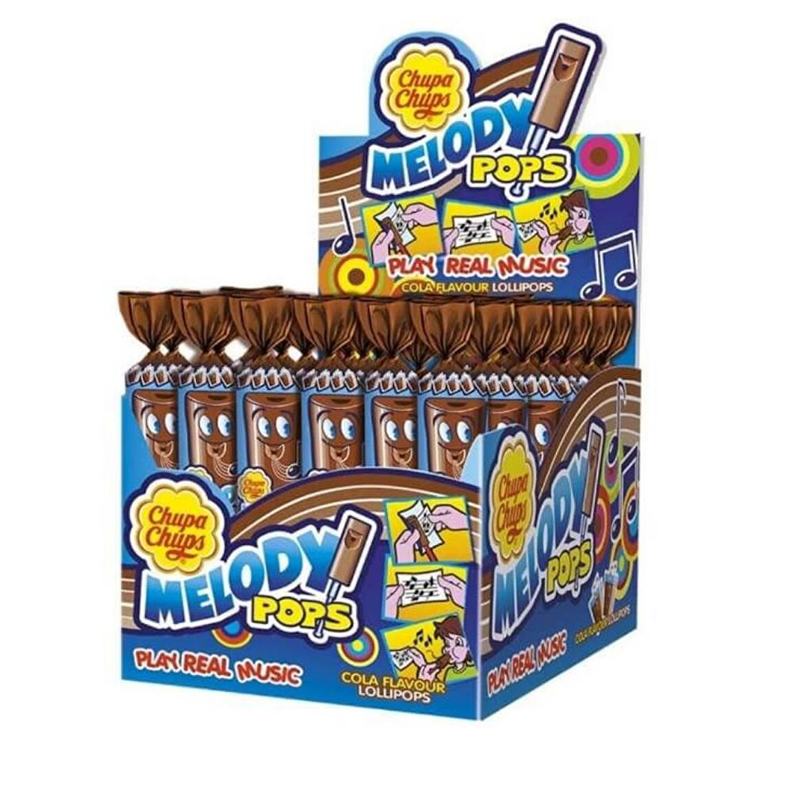Chupa Chups Kola Aromalı Düdüklü Lolipop Şekerleme 15 gr X 48 Ad