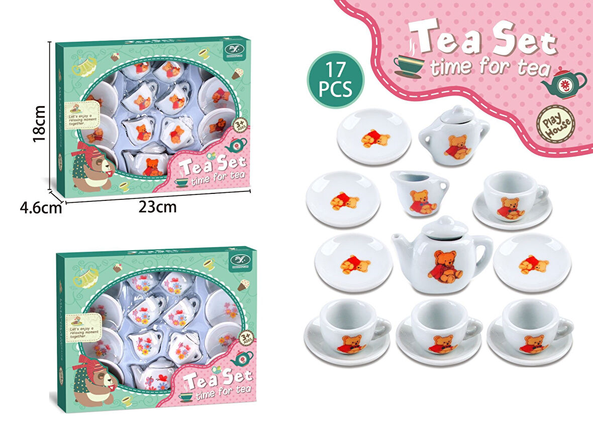 17 Parça Seramik  Çay Seti 4803