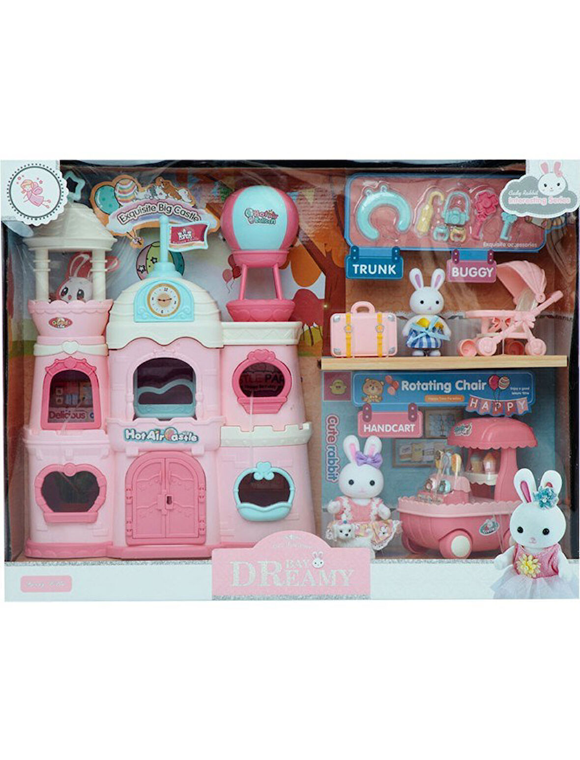 Bay Dreamy Mini Tavşan Mini Kale Oyun Seti̇