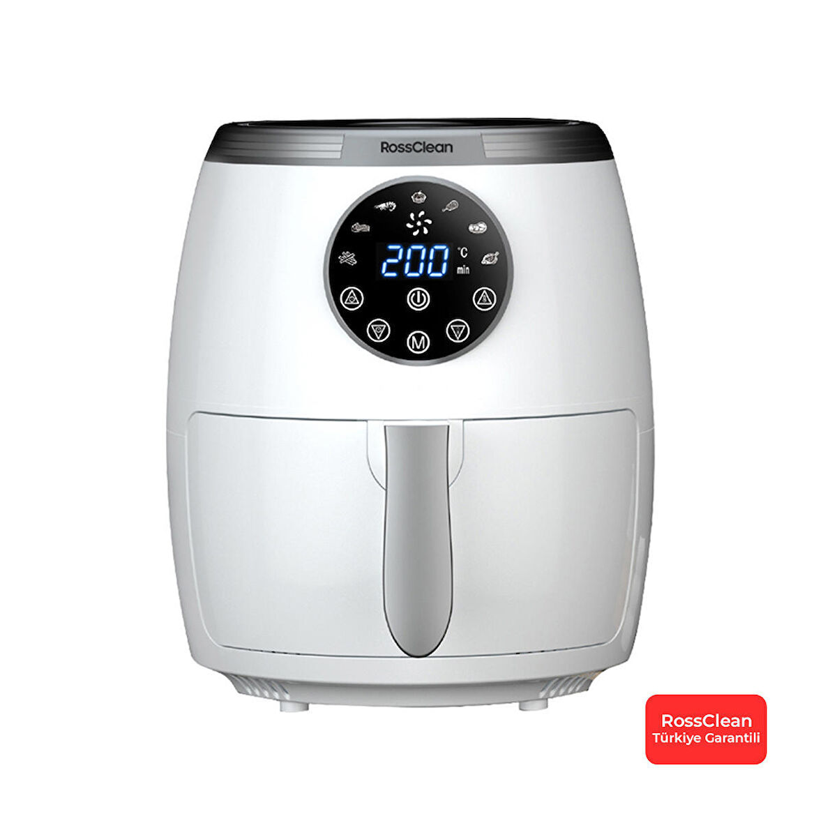 Rossclean 5.5 lt Yağsız Airfryer Beyaz