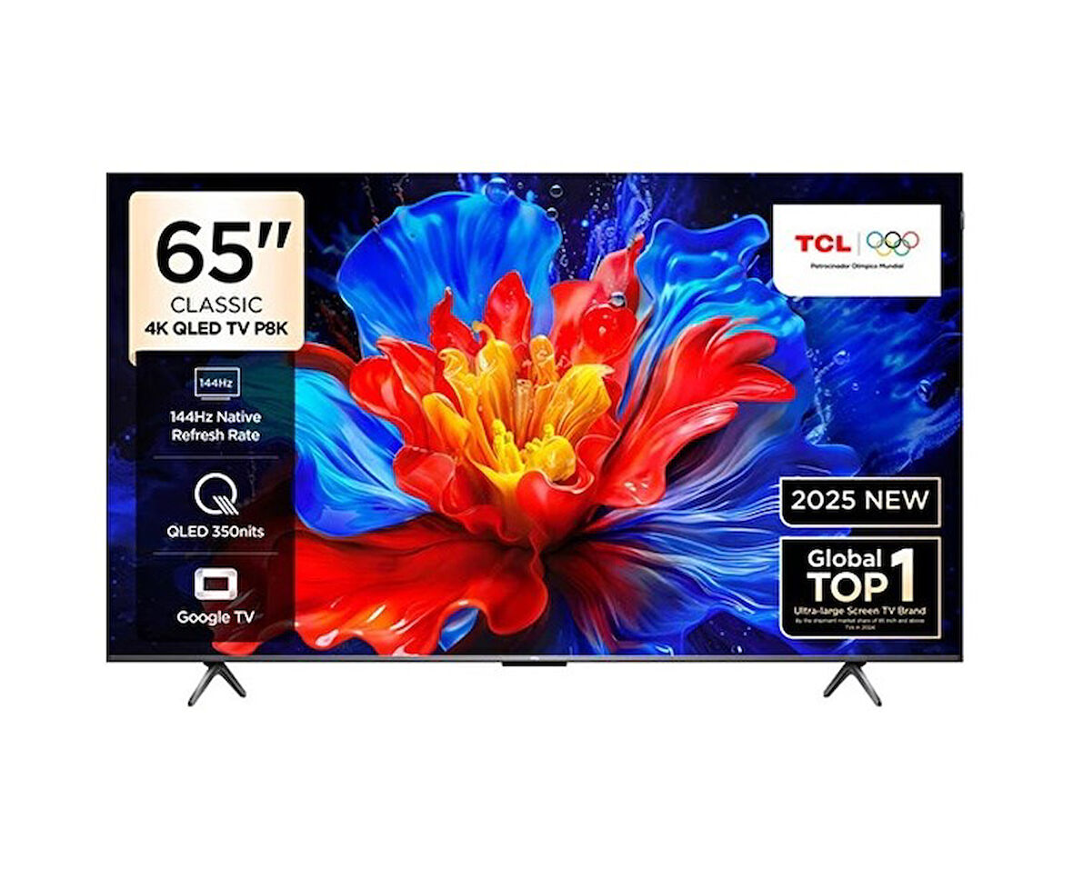 TCL 65P8K 4K UHD QLED 65" 144HZ GOOGLE TV