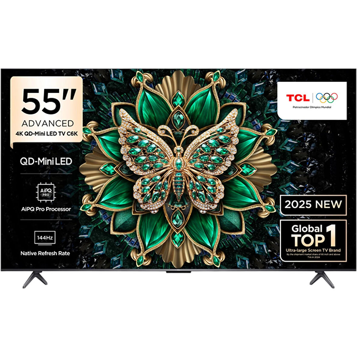 TCL 55C6K 4K UHD QD-MINILED 55" 144HZ GOOGLE TV