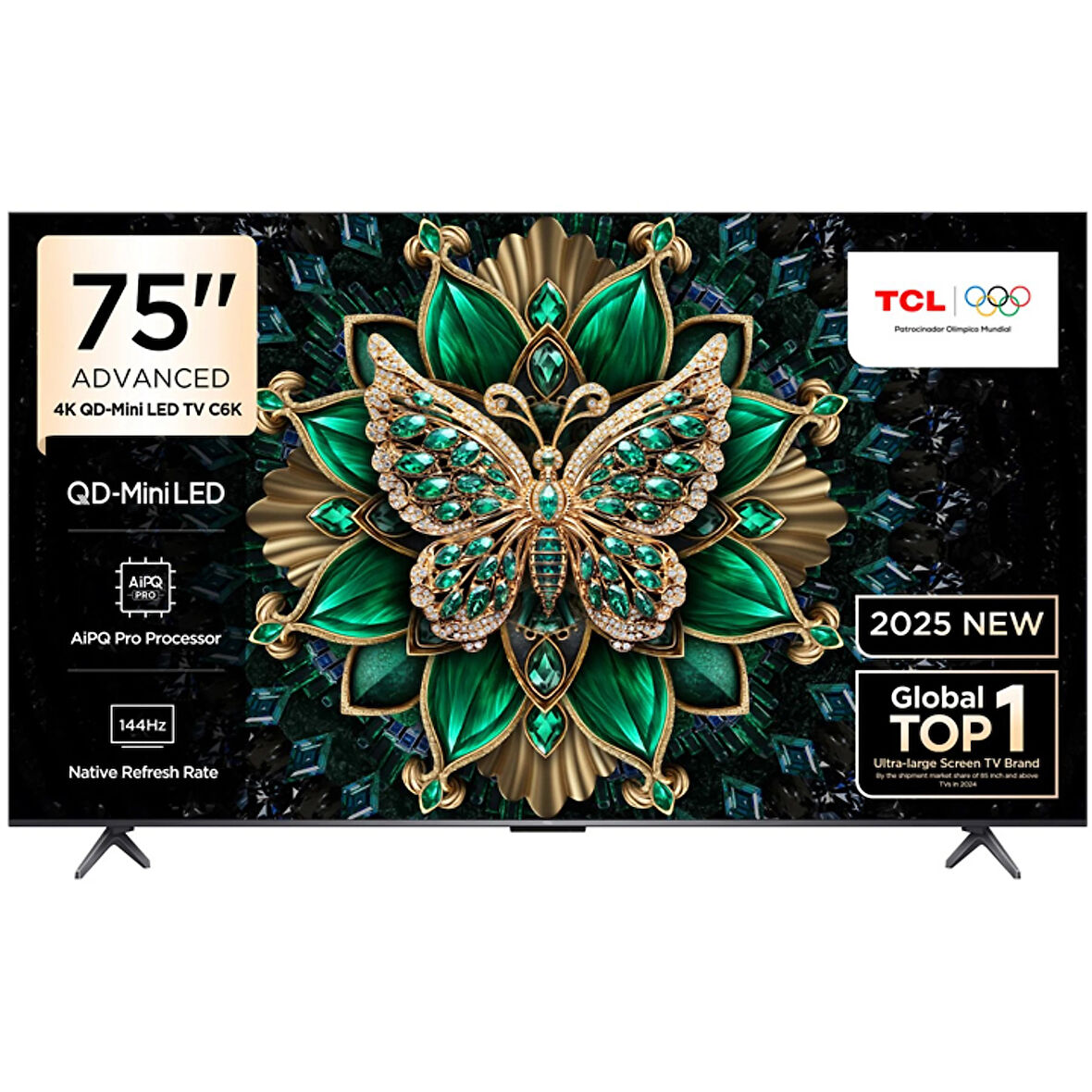 TCL 75C6K 4K UHD QD-MINILED 75" 144HZ GOOGLE TV