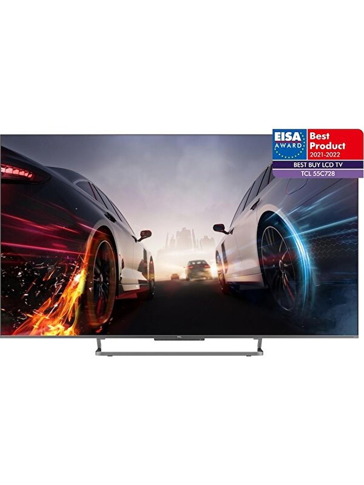 TCL 55C728 55" 139 Ekran Uydu Alıcılı 4K Ultra HD Android Smart QLED TV (YENİLENMİŞ ÜRÜN)
