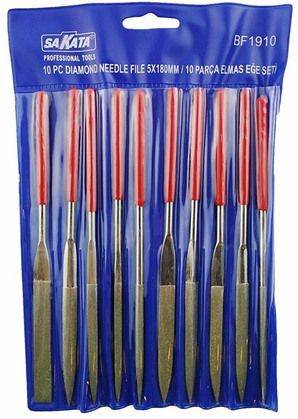 Sakata 19104 Elmas Eğe Takımı 10 Parça 4X160 mm