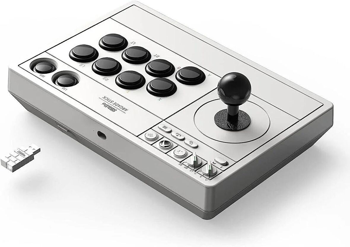 8Bitdo Arcade Stick Kablosuz Xbox Series, Xbox One Series Ve PC Uyumlu Beyaz