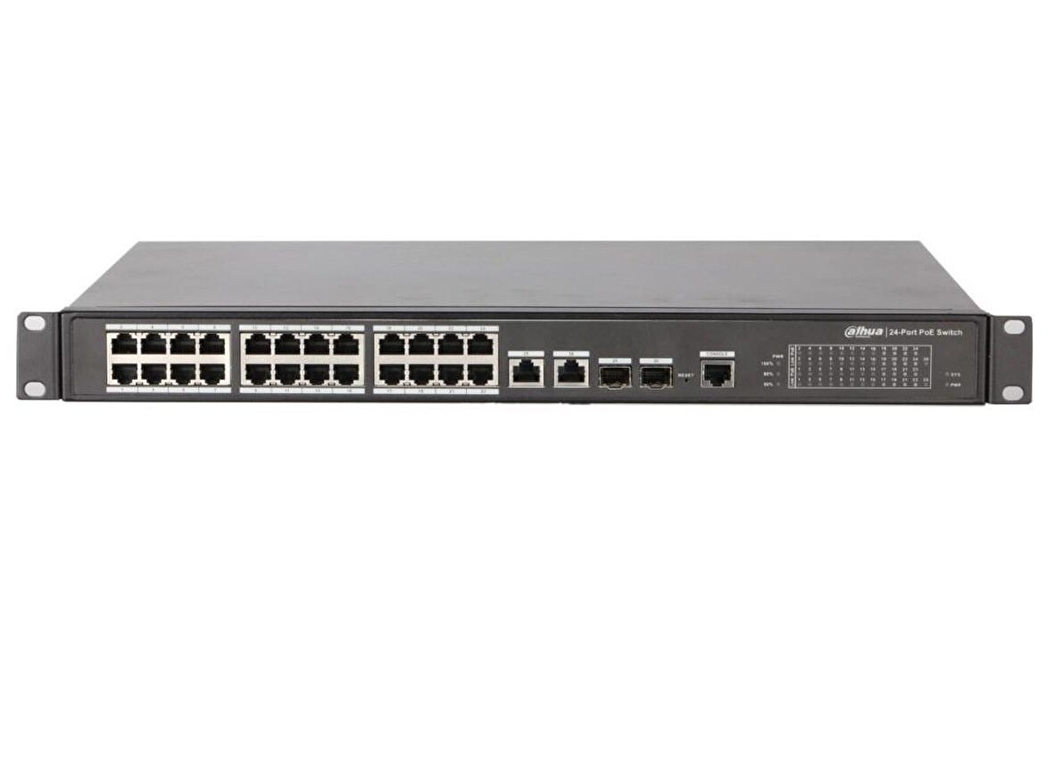 Dahua PFS4226-24ET-360 24 Port  250 Metre Poe İletimi Poe Switch