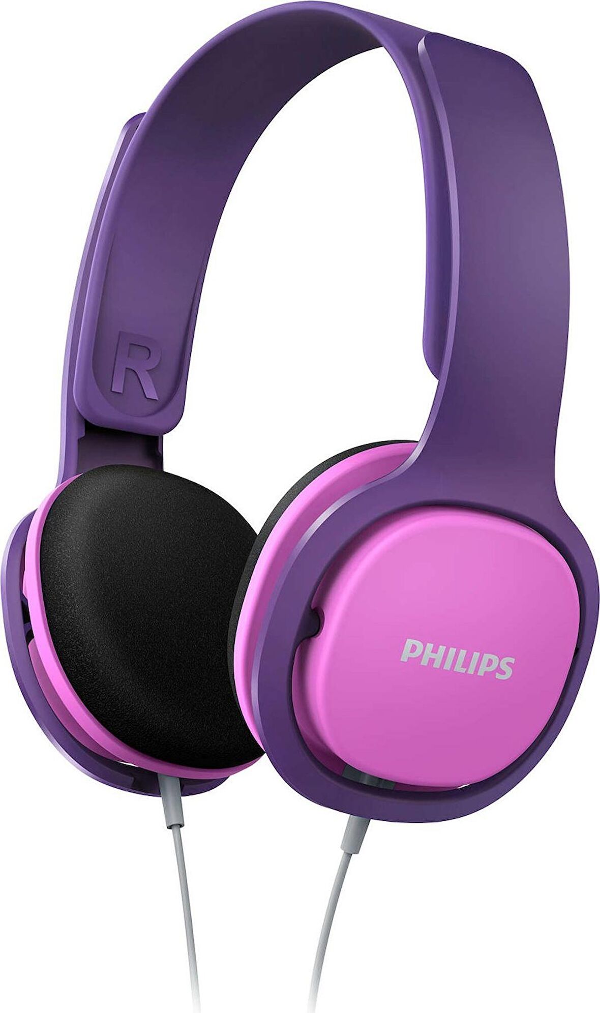 Philips SHK2000PK Kablolu Kulak Üstü Çocuk Kulaklığı 85dB - Pembe Mor