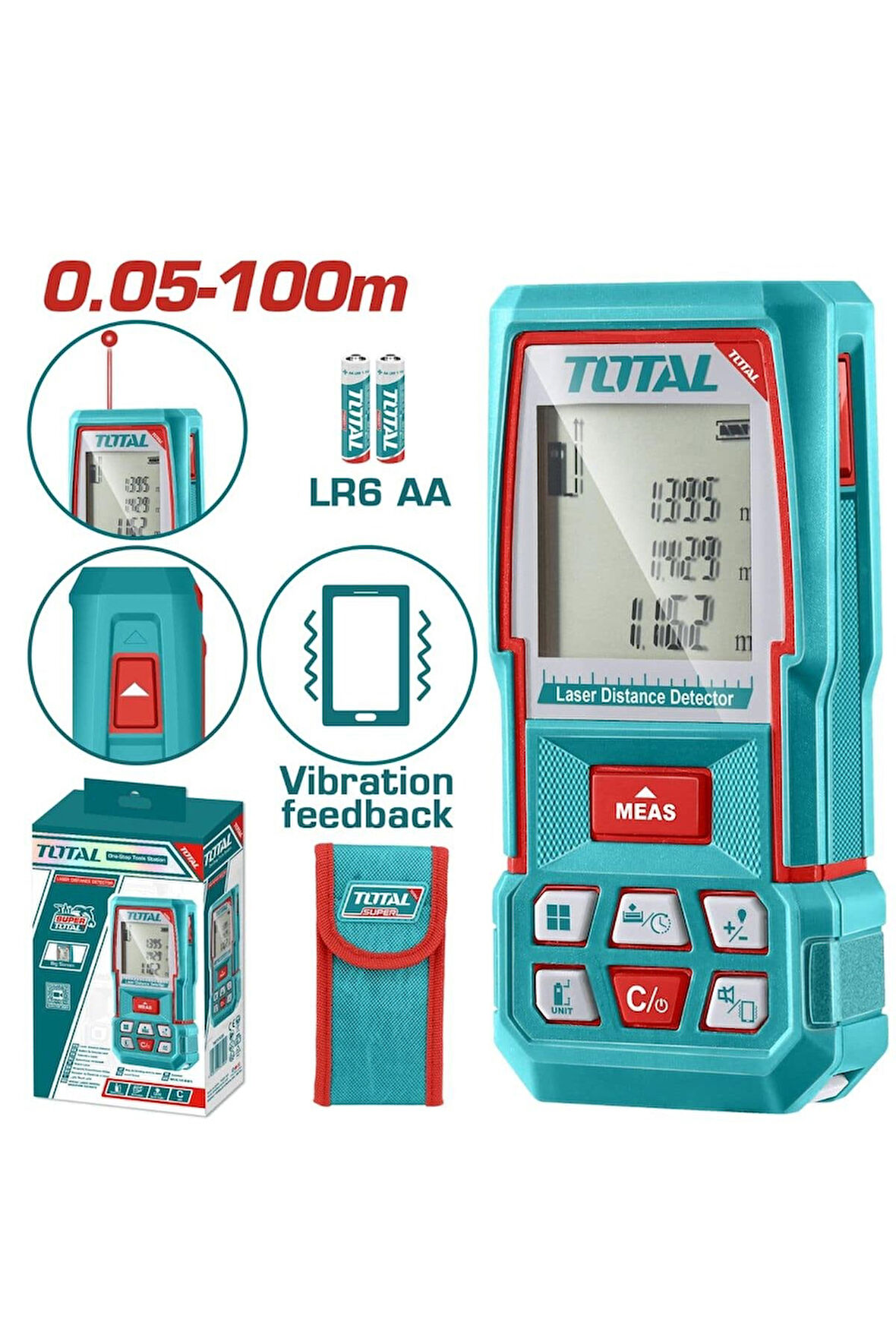 Total 0.05 - 100 Metre Lazer Metre Yüksek Kalite TMT51036