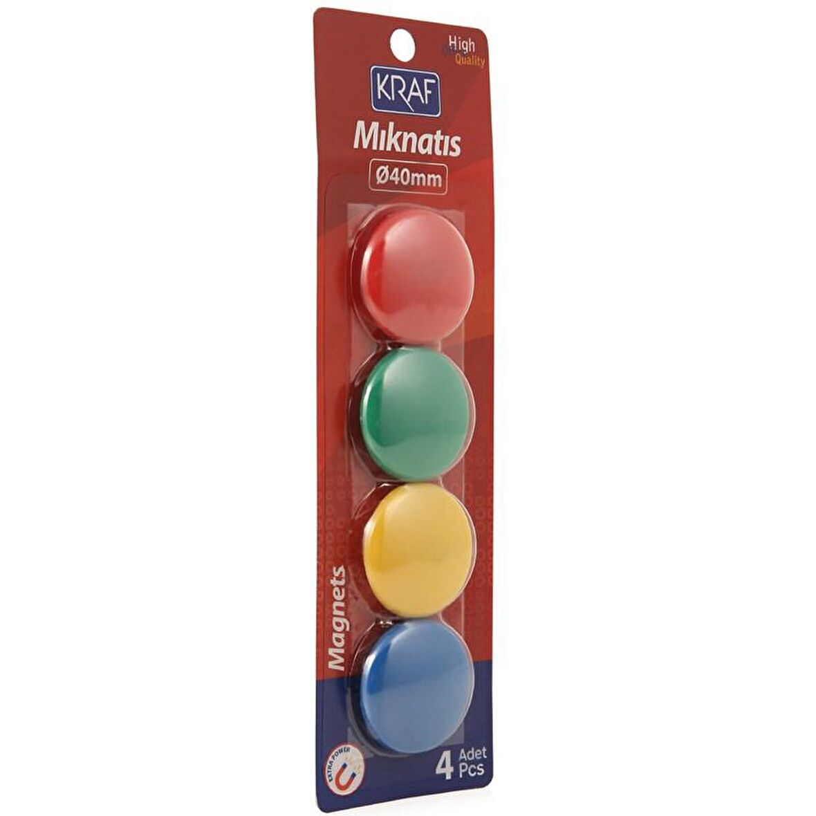 Kraf 504G Mıknatıs 4cm Blisterli 4'lü Paket