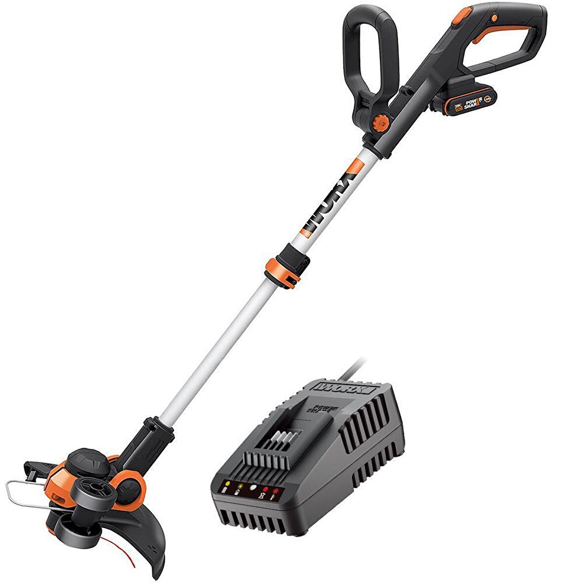 WORX WG163E.2 20Volt 2.0Ah. Li-ion 30cm Profesyonel Teleskobik Misinalı Çim ve Kenar Kesme 