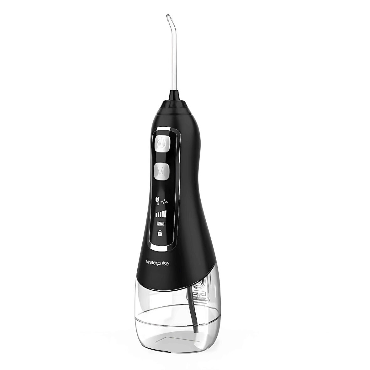 Waterpulse V580 Water Flosser Taşınabilir Şarjlı Masajlı Diş/Protez Bakım ve Ağız Duşu-Siyah