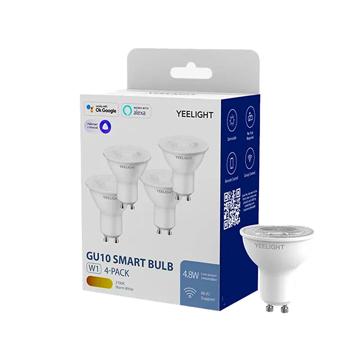 Yeelight W1 LED Akıllı Ampul GU10 (Beyaz) (4 Adet)