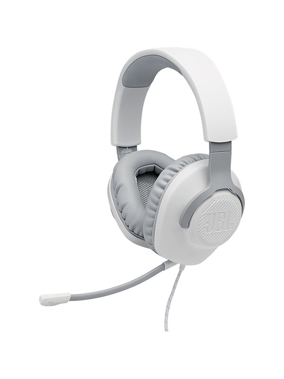 JBL Quantum 100 Çıkarılabilir Mikrofonlu 3.5mm Gaming Kulak Üstü Kulaklık - Beyaz OUTLET